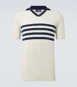Полосатая хлопковая поло Vilebrequin, Off-White