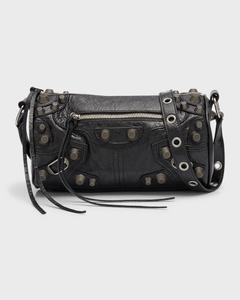 Мужская сумка-цилиндр Le Cagole Balenciaga, цвет 1000 Black