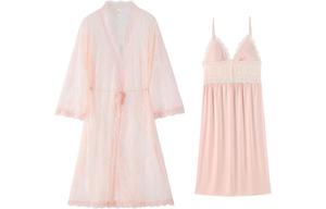 Gongdie Women Pajama set, Розовый