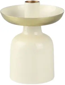 Подсвечник AM Design "из металла", (набор, 2 шт.), подсвечник-подставка 10 см, белый