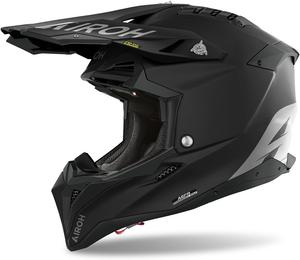 Мотоциклетный шлем Airoh Aviator 3 HPC Carbon Fiber Offroad, Matte Black