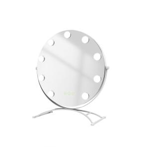 Косметическое зеркало круглое с подсветкой белое ø40 см Emke, белый