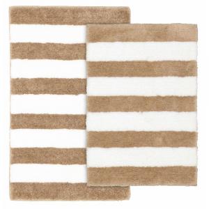 Набор ковриков для ванной Garland Deco Beach Stripe из 2 предметов Garland Rug, цвет Tan