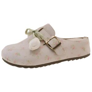 Женские сандалии с закрытым носком, устойчивые к истиранию и запаху, нескользящие, цвета экрю WUJI, Ecru