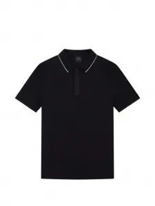 Поло с короткими рукавами Armani Exchange, черный