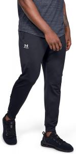 Under Armour мужские спортивные трикотажные джоггеры, Black/ White