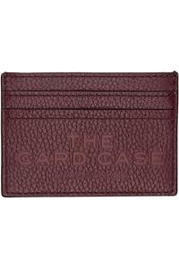 Marc Jacobs Бордовый кожаный футляр для карт