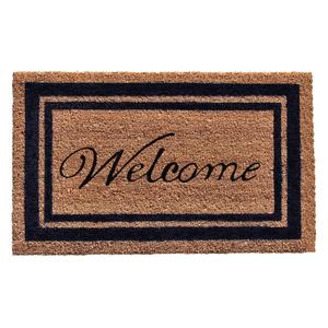 Коврик входной Home & More Border Welcome Coir, темно-синий