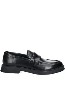 Кожаные лоферы с ремешком (пенни-лоферы) Hugo, черный