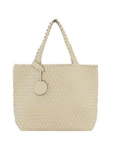 Сумка-шоппер BAG08 цвета слоновой кости и платины Ilse Jacobsen