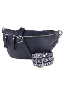 Наплечная сумка Toscanto Gürteltasche Leder dunkelblau ca. 37cm