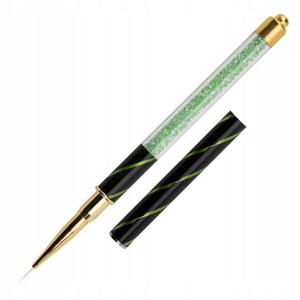 Кисть для декора Illusion Line с цирконами, 11мм, AllePaznokcie