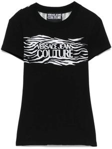 Versace Jeans Couture футболка Crystal Zebra, черный