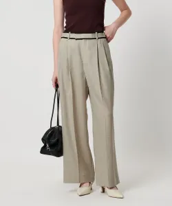 Широкие брюки Spiree IAS - защита от УФ-излучения, приятные на ощупь, эластичные, можно стирать United Arrows, цвет Natural