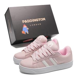 Paddington Bears Износостойкие и легкие лоу-топ скейтборд кроссовки унисекс розовый белый, цвет Pink White