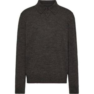 Поло с налокотниками из шерсти Maison Margiela, серый