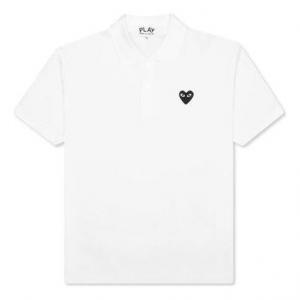 Рубашка поло polo black emblem 'white' Comme Des Garcons Play, белый