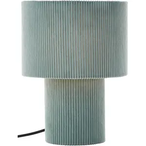 Настольная лампа Kathleen 1 шт. Ткань на шнуре, высота 30 см, диаметр 23 см, E27, шнур, тканевый абажур, настольная лампа Leger Home By Lena Gercke, Petrol, kaktusfarben