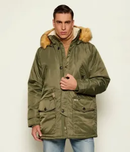 Парка regular fit Guess Jeans, хаки