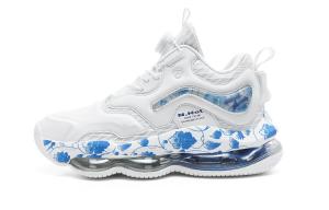 Кроссовки для бега унисекс из ЭВА с воздушной подушкой, увеличивающие рост, дышащие, нескользящие, средней высоты N·HOT, Blue And White Porcelain