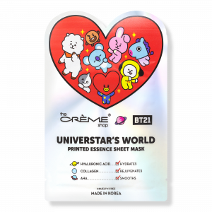 Тканевая маска для лица BT21 Universtar's World Printed Essence Sheet Mask The Crème Shop