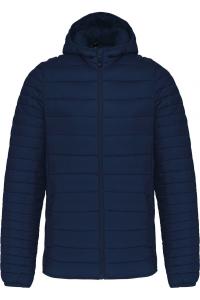 Куртка стеганая Kariban с капюшоном, темно-синий