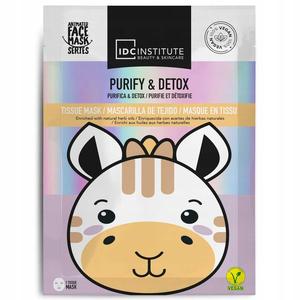 Институт IDC, Веганская тканевая маска для лица «Детокс и очищение»