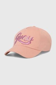 Бейсболка CLAUDIE из хлопка Guess, розовый