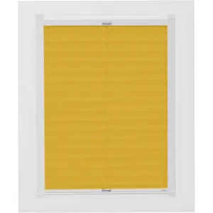 Мансардные жалюзи sunlines плиссе «Молодой стиль энергосбережения», затемняющее, энергосберегающее, натяжное, с энергосберегающим эффектом, с направляющими, цвет senfgelb + weiß