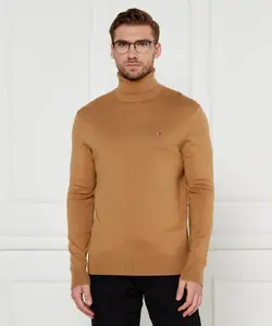 Водолазка из пима Regular fit Tommy Hilfiger, коричневый