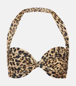 Верх бикини Билла Norma Kamali, Cheetah Patch