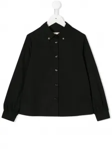 Рубашка на пуговицах Elisabetta Franchi La Mia Bambina, черный