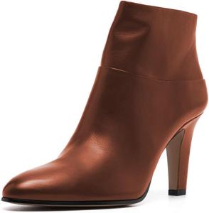 Женские модные ботильоны с заостренным носком, боковой молнией и массивным каблуком, повседневная обувь для ходьбы, размеры 4-16 США Wansseny, Sienna