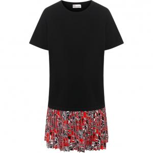 Женское платье с коротким рукавом RED VALENTINO, черный