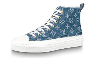 Кроссовки LOUIS VUITTON Lv Stellar High Top Denim Blue Women's