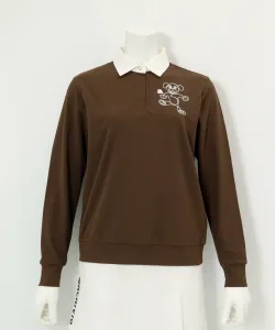 Быстросохнущая рубашка-поло с вышивкой в виде цепочки Archivio, цвет Brown (010)