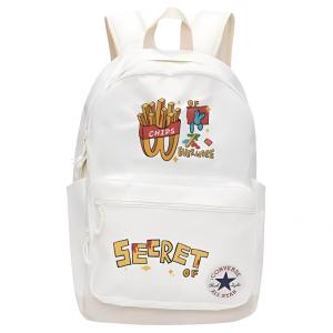 Converse Полиэстеровый рюкзак обычный унисекс белый, French Fries