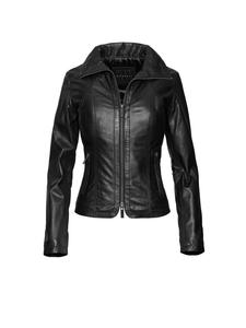 Bugatti Кожаная куртка черного цвета