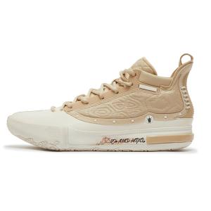 361° Баскетбольные кроссовки Joker Yokei Generation One, мужские, средней высоты, цвет Lotus Seed White/Apricot Tea Brown