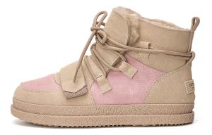 Женские термо-сапоги для увеличения роста короткие до середины икры 3см Joy&Mario, розовый