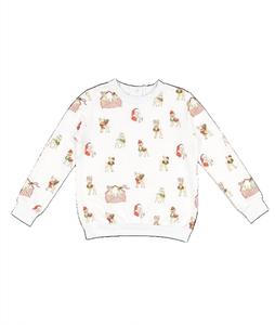 Свитшот для мальчика «Письмо Санте» белый Sal & pimenta