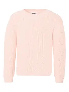 Фактурный свитер с круглым вырезом Molo, розовый
