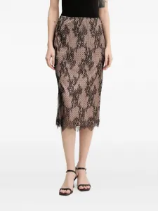 Юбка миди с кружевом Aniye By, черный