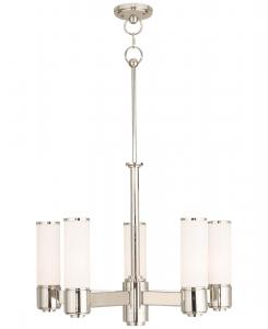 Пятиламповая люстра Weston Livex, серебро