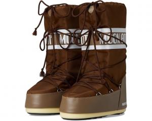 Зимние сапоги Moon Boot с логотипом на толстой подошве, коричневый