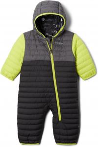 Columbia baby-boys Powder Lite reversible Bunting, Shark, City Grey, Radiation