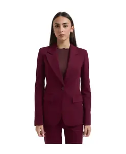 Бордовый жакет, классический стиль. Manila Grace, красный