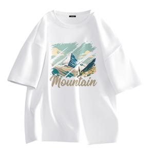 Футболка унисекс MINISO, [2 шт] Ледниково-синий+Черный