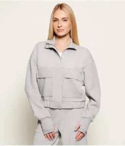 Толстовка loose fit Patrizia Pepe, серый