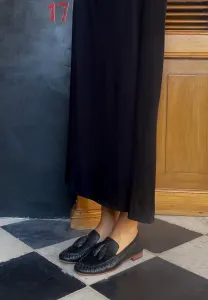 Полевые цветы в ее волосах, шлепанцы L37, Black